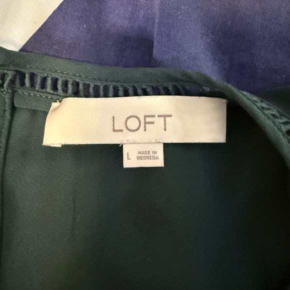 LOFT Green Women's Blouse - Picture 4 of 5